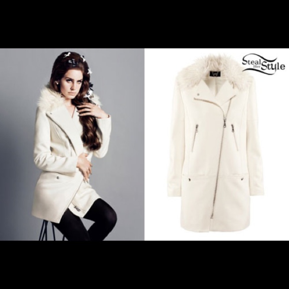 H&M Faux Fur Collar Coat